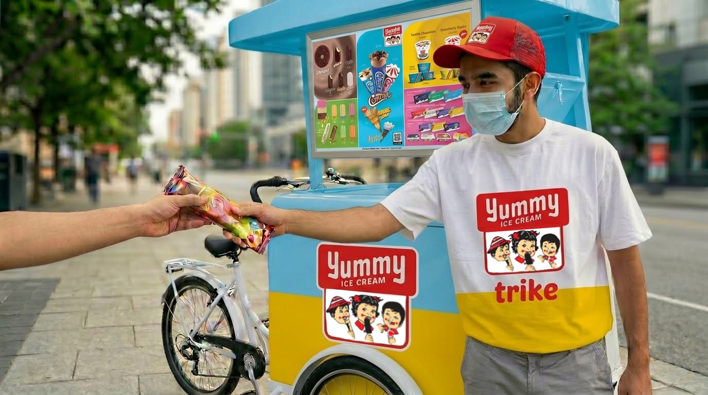 Yummy ice cream trike